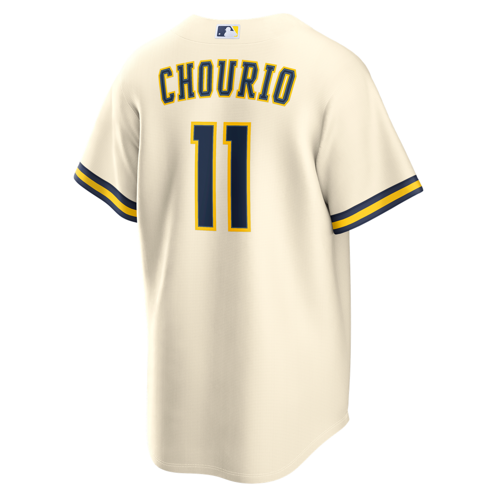 Milwaukee Brewers Jackson Chourio Home Replica Jersey - Cream