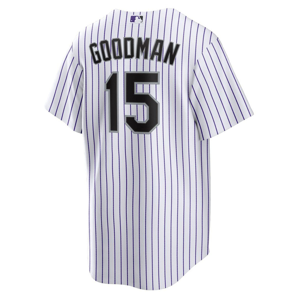 Colorado Rockies Hunter Goodman Home Replica Jersey - White
