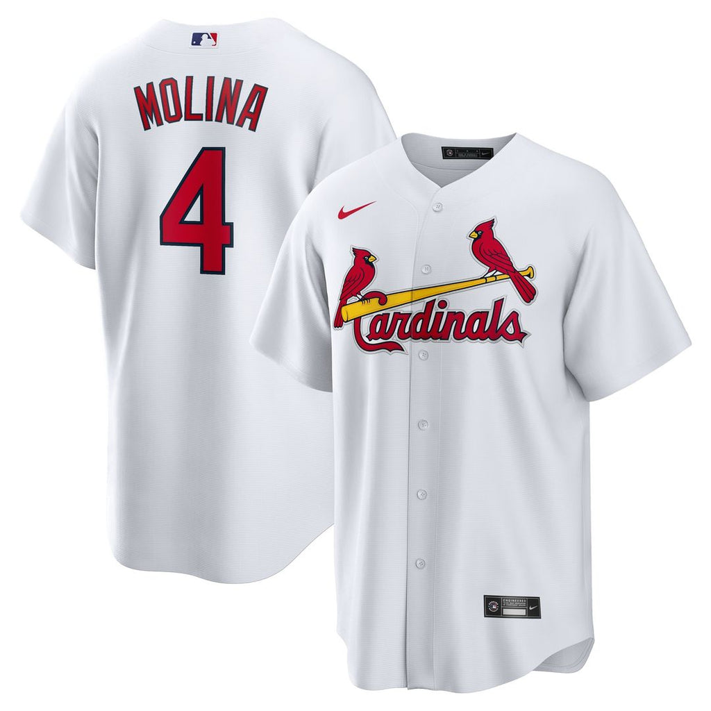 St. Louis Cardinals Yadier Molina Home Replica Retired Player Jersey - White