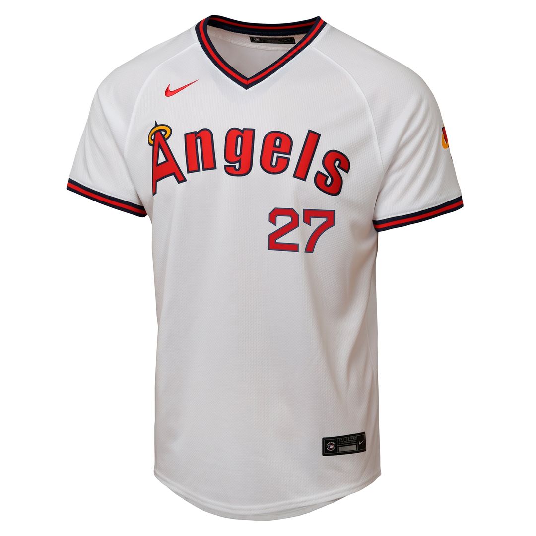 Los Angeles Angels Mike Trout Youth Alternate 2 Limited Jersey - White