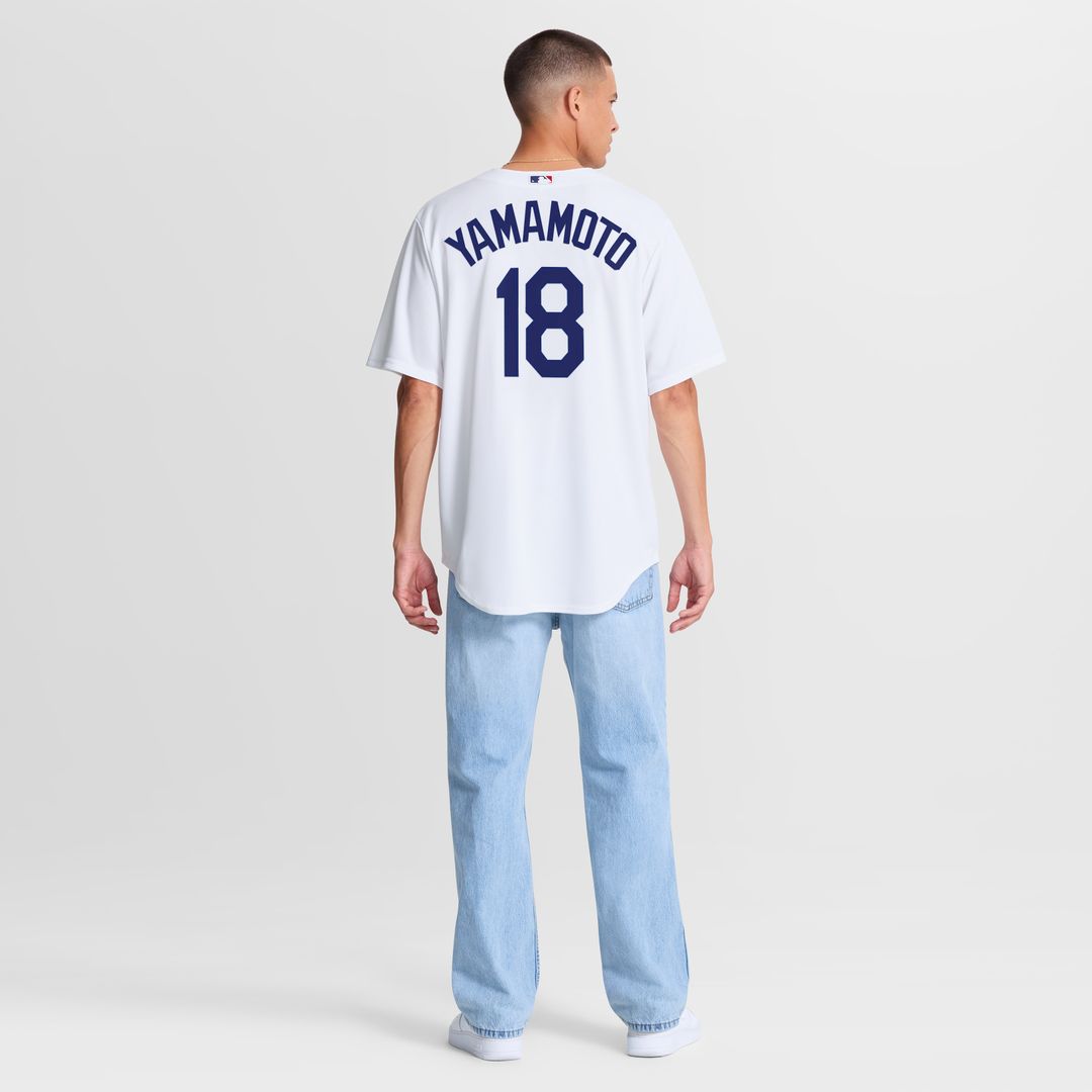 Los Angeles Dodgers Yoshinobu Yamamoto Home Replica Jersey - White
