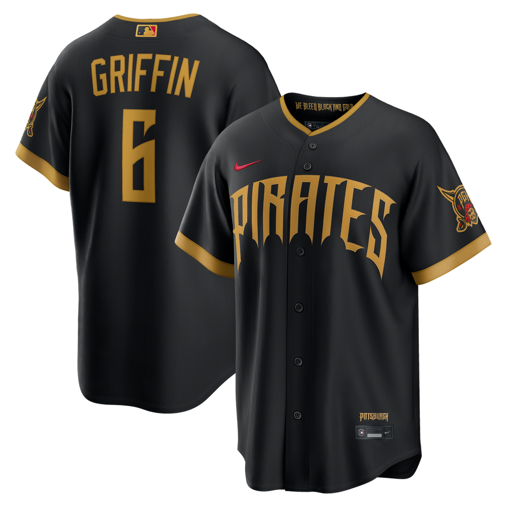 Pittsburgh Pirates Konnor Griffin 2026 City Connect Stadium Jersey - Black