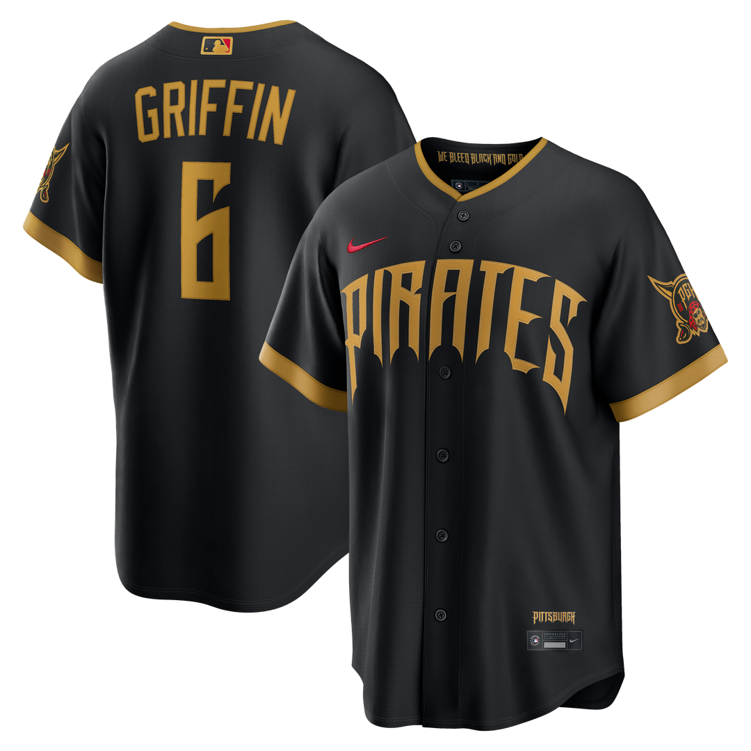 Pittsburgh Pirates Konnor Griffin 2026 City Connect Stadium Jersey - Black