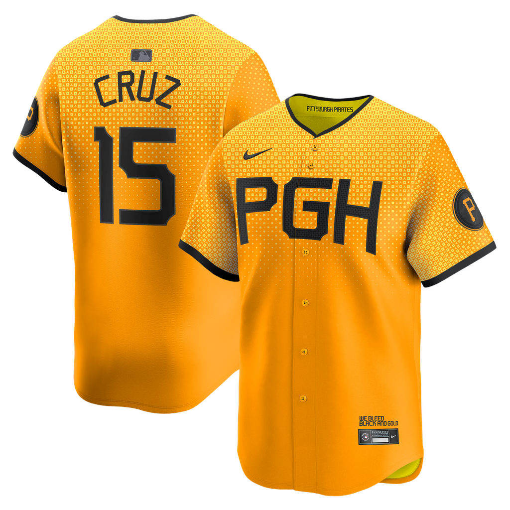 Pittsburgh Pirates Oneil Cruz City Connect Limited Jersey - Gold