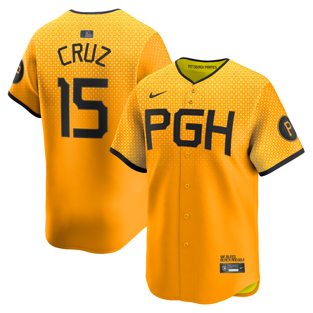 Pittsburgh Pirates Oneil Cruz City Connect Limited Jersey - Gold