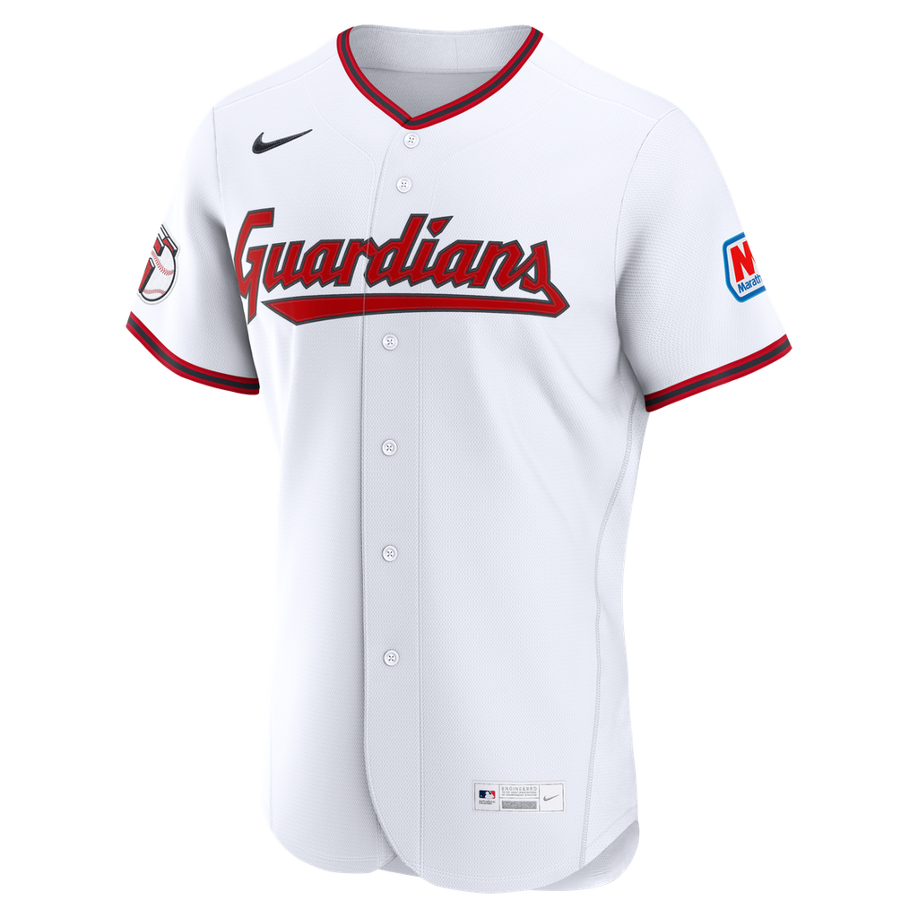 Cleveland Guardians Alternate Authentic Sponsor Patch Jersey - Navy