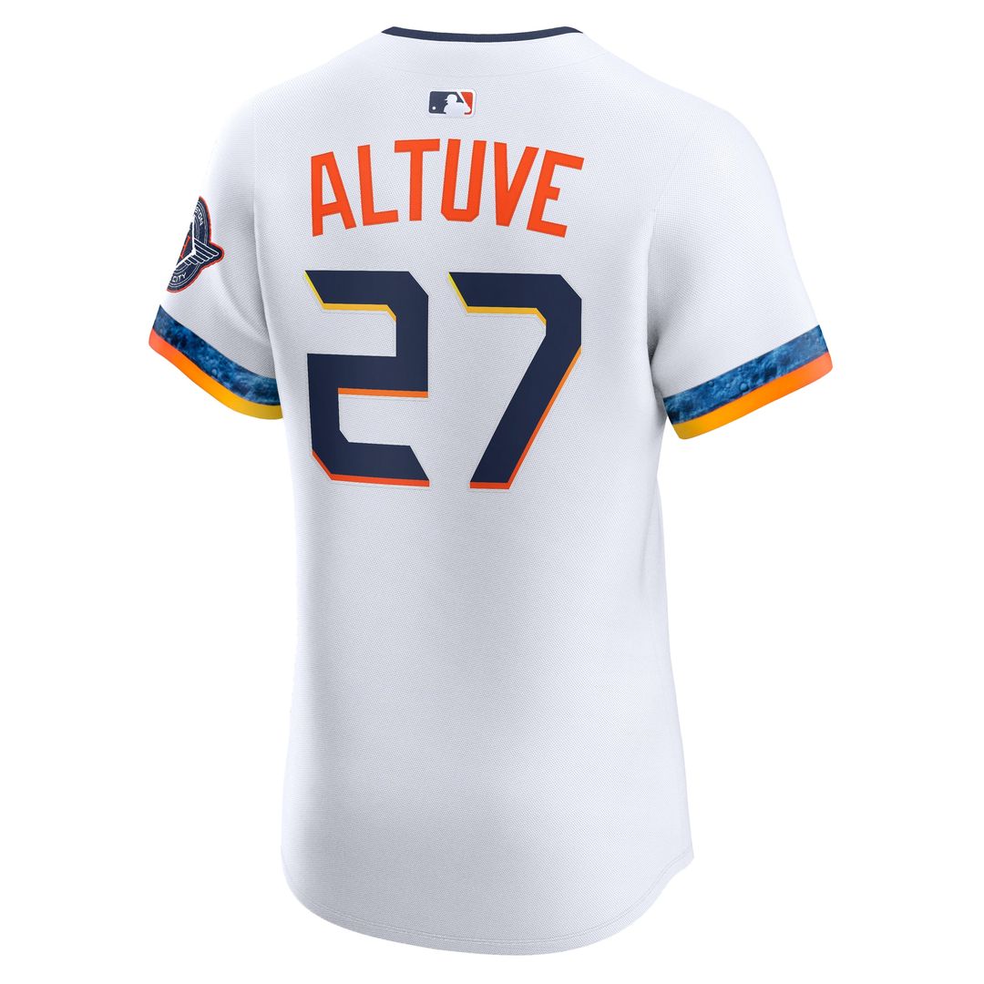Houston Astros Jose Altuve 2025 City Connect Elite Jersey - White