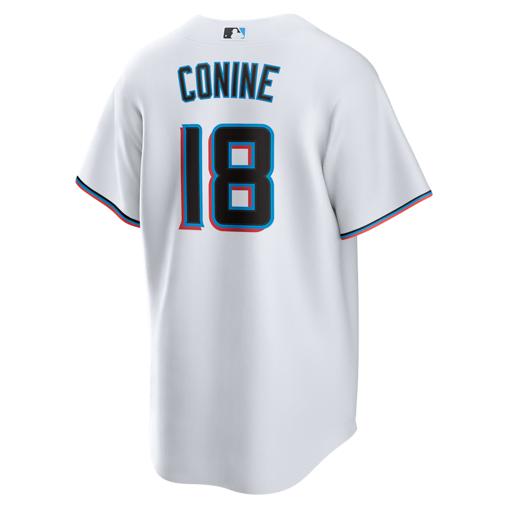 Miami Marlins Griffin Conine Home Replica Jersey - White