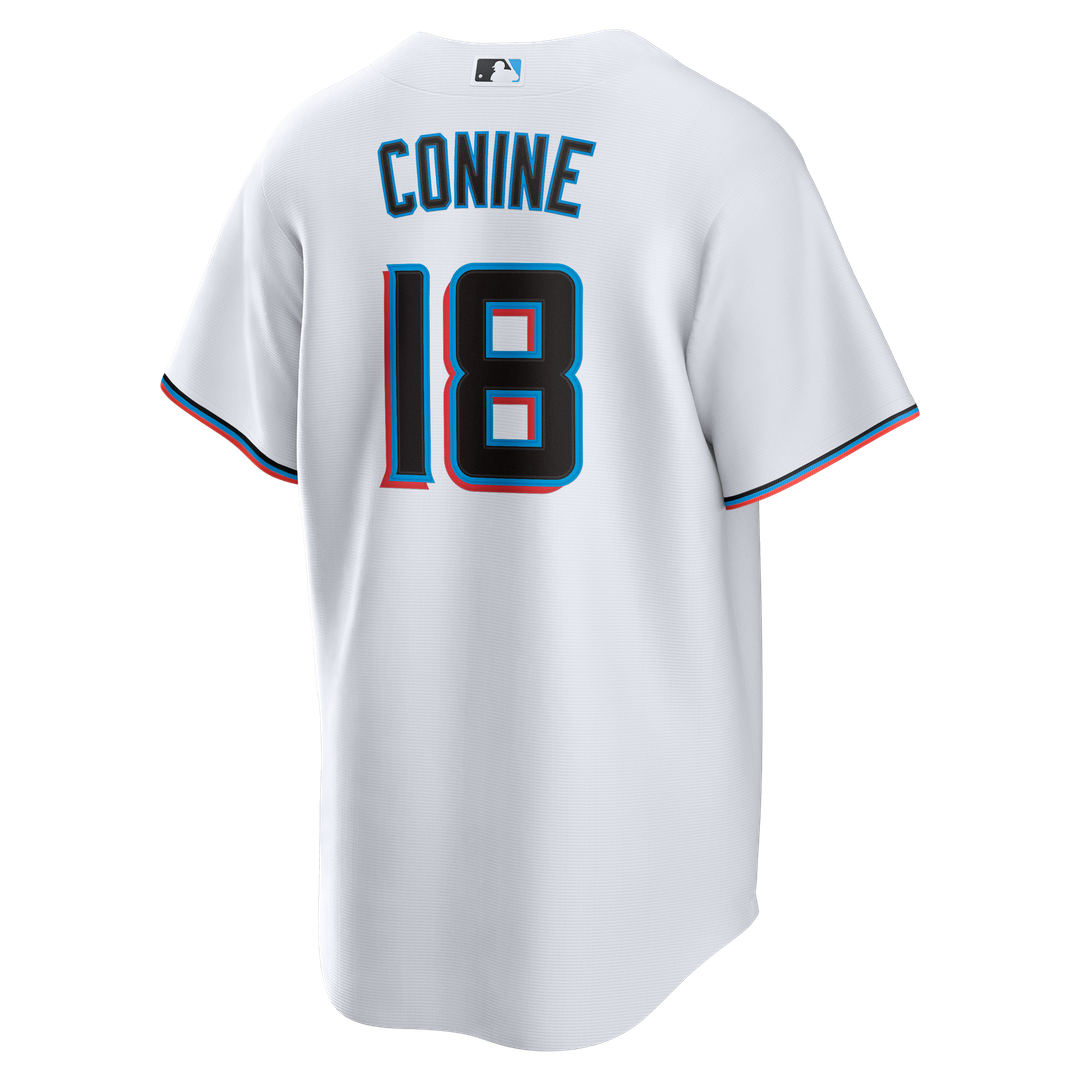 Miami Marlins Griffin Conine Home Replica Jersey - White