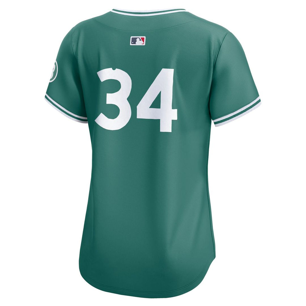 Boston Red Sox David Ortiz Women's 2025 City Connect Limited Retired Player Jersey - Green