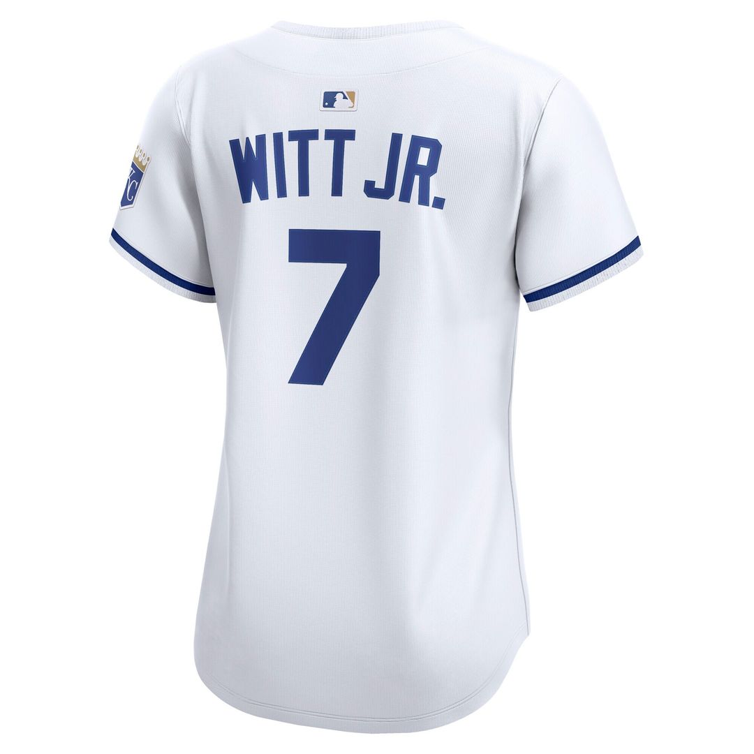 Kansas City Royals Bobby Witt Jr. Women's Home Limited Jersey - White
