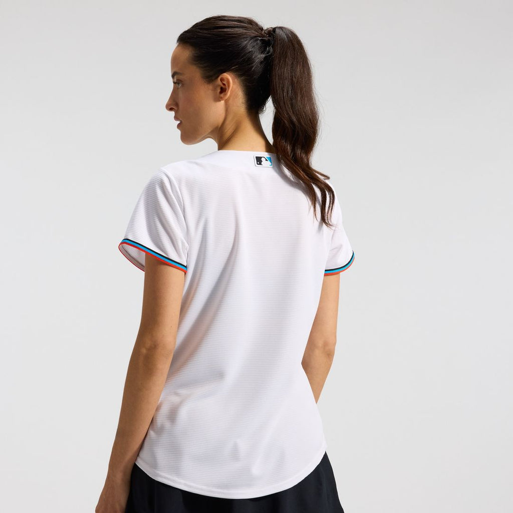 Miami Marlins Women's Replica Team Jersey - White