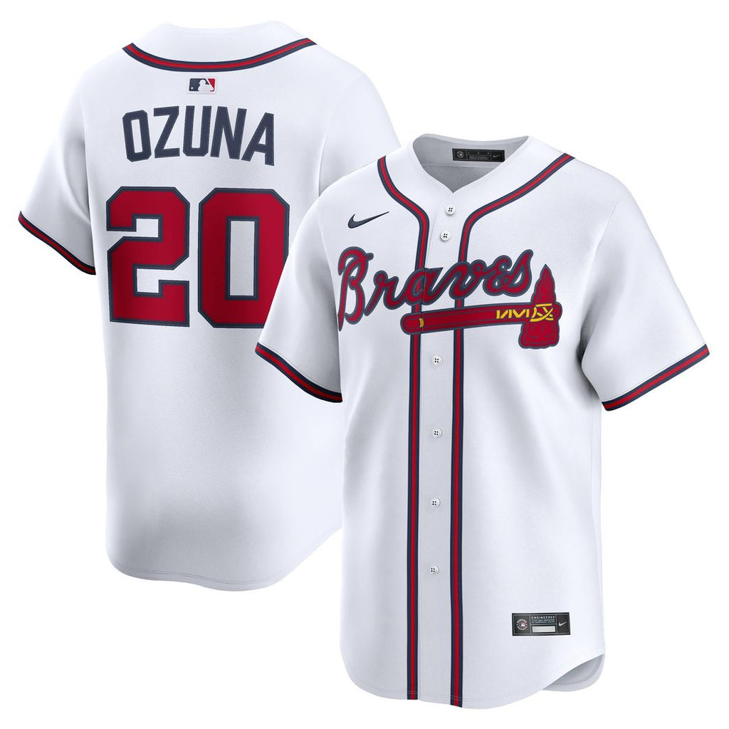 Atlanta Braves Marcell Ozuna Home Limited Jersey - White