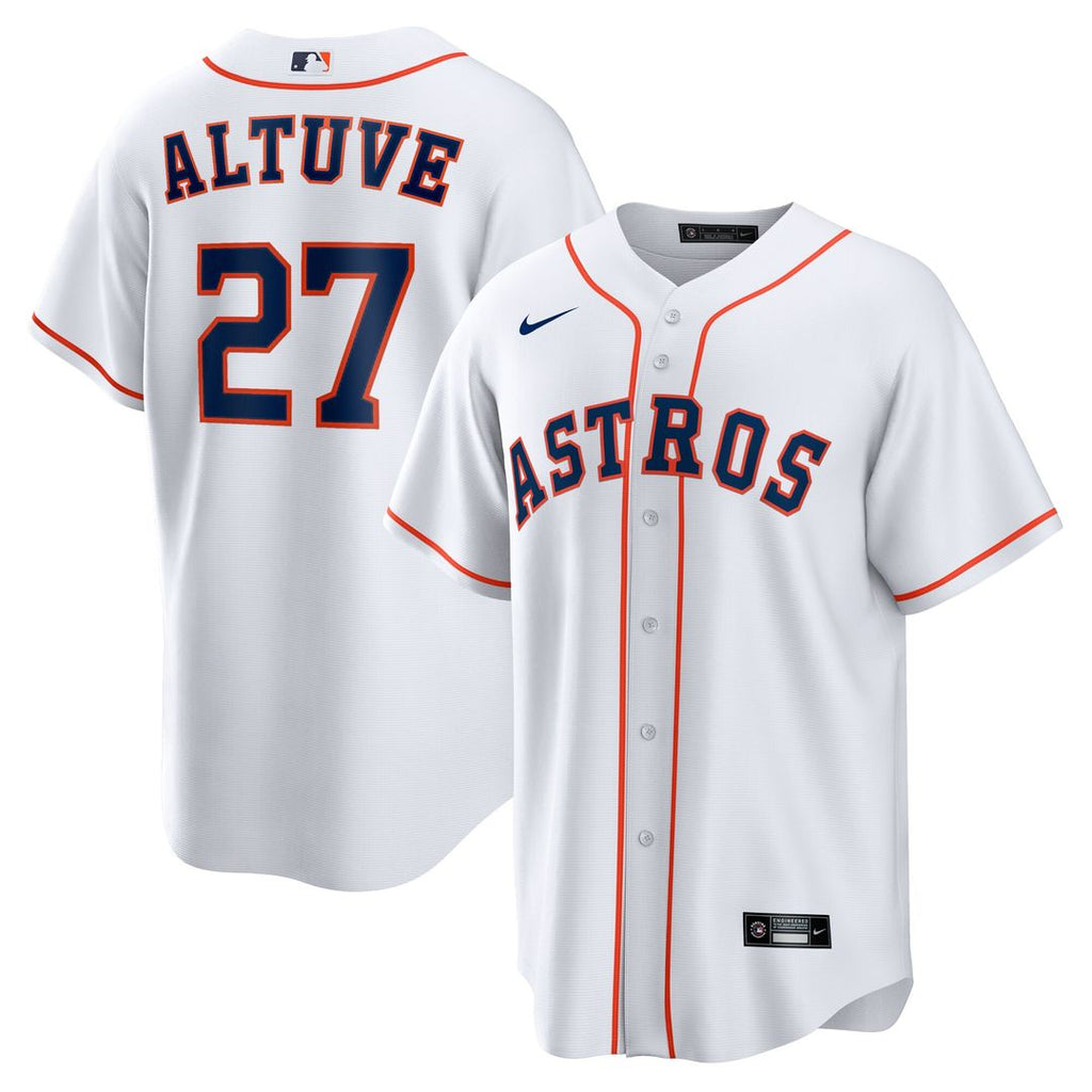 Houston Astros Jose Altuve Home Replica Player Name Jersey - White