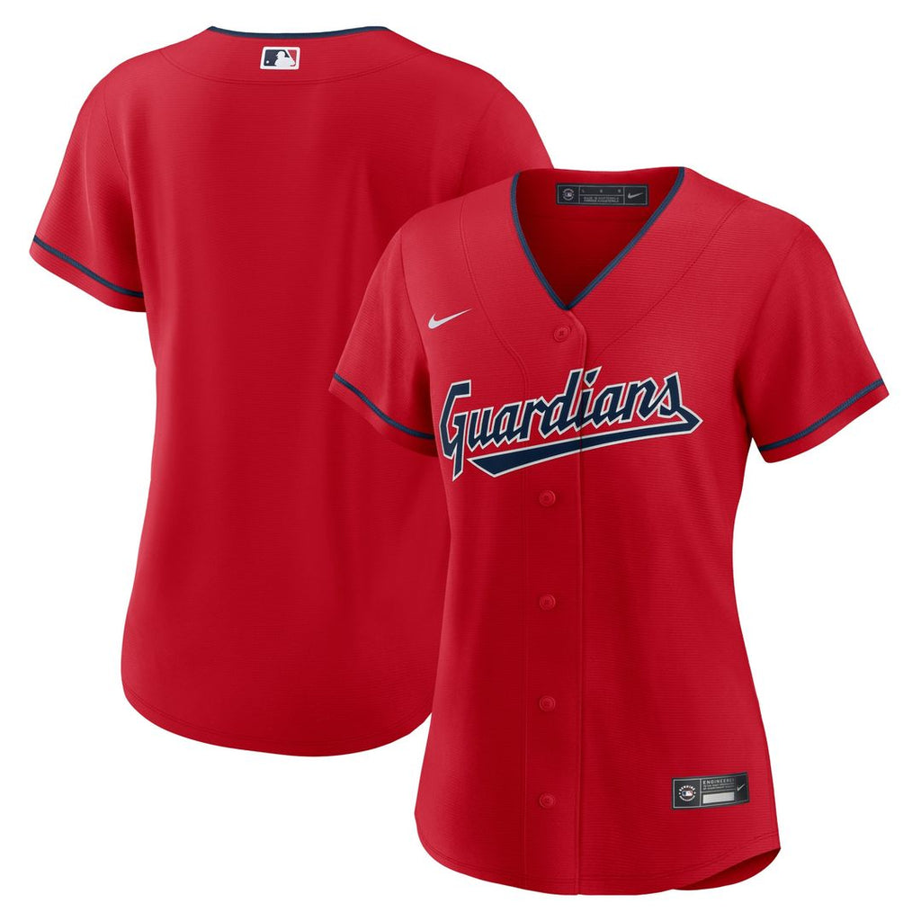 Cleveland Guardians Women's Alternate Replica Team Jersey - Red