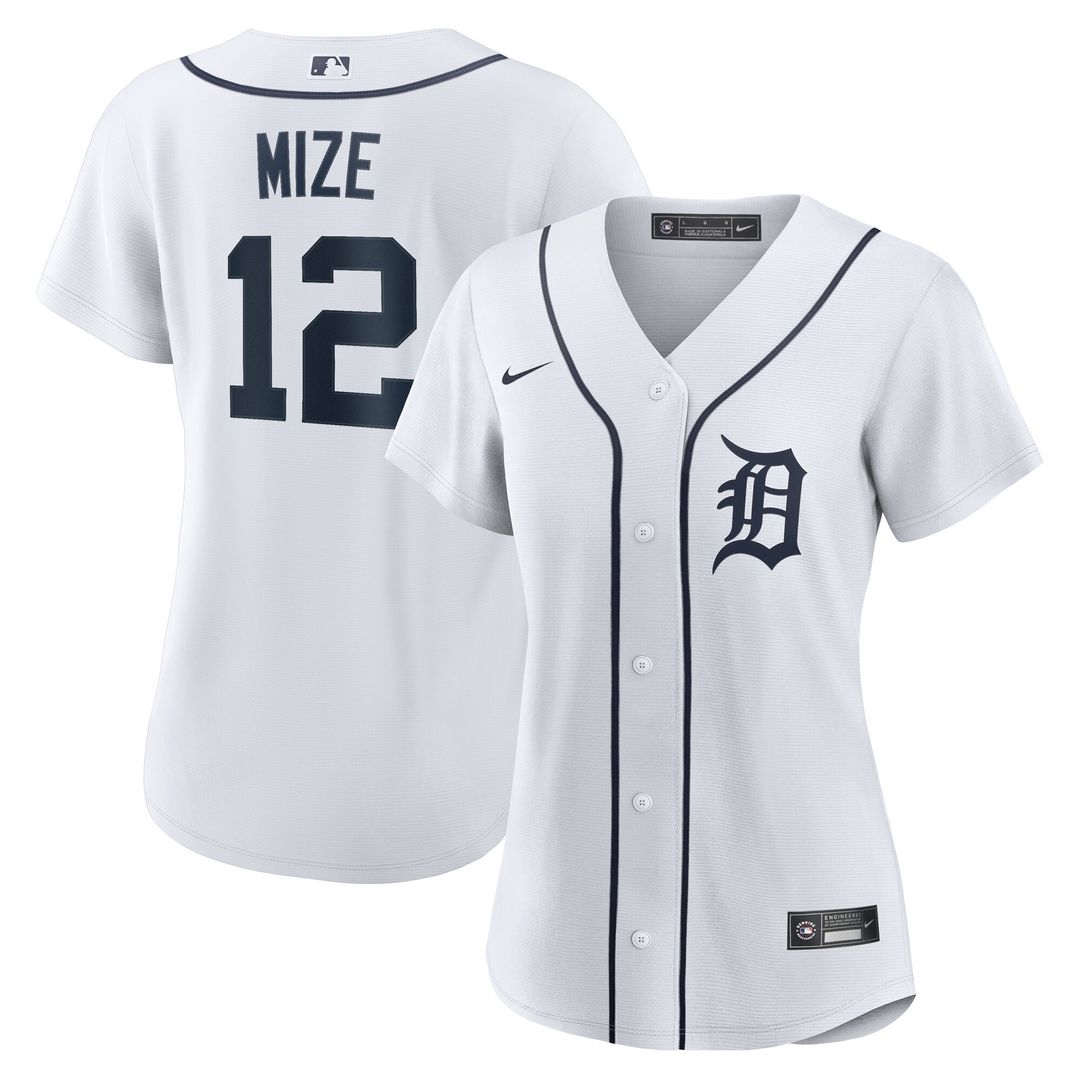 Detroit Tigers Casey Mize Women's Home Replica Jersey - White