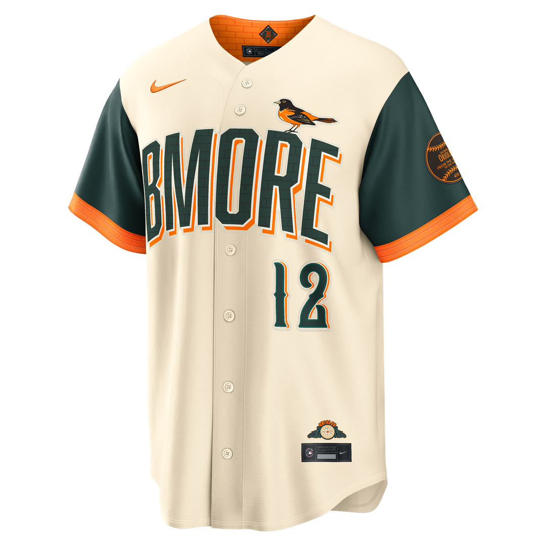 Baltimore Orioles Dylan Beavers 2026 City Connect Stadium Jersey - Cream