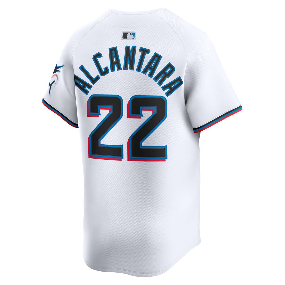 Miami Marlins Sandy Alcantara Home Limited Jersey - White