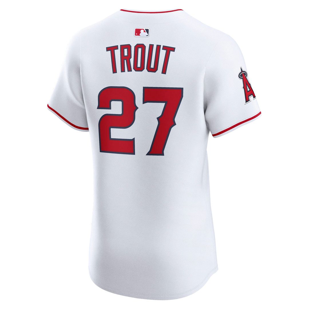 Los Angeles Angels Mike Trout Home ElitePlayer Jersey - White
