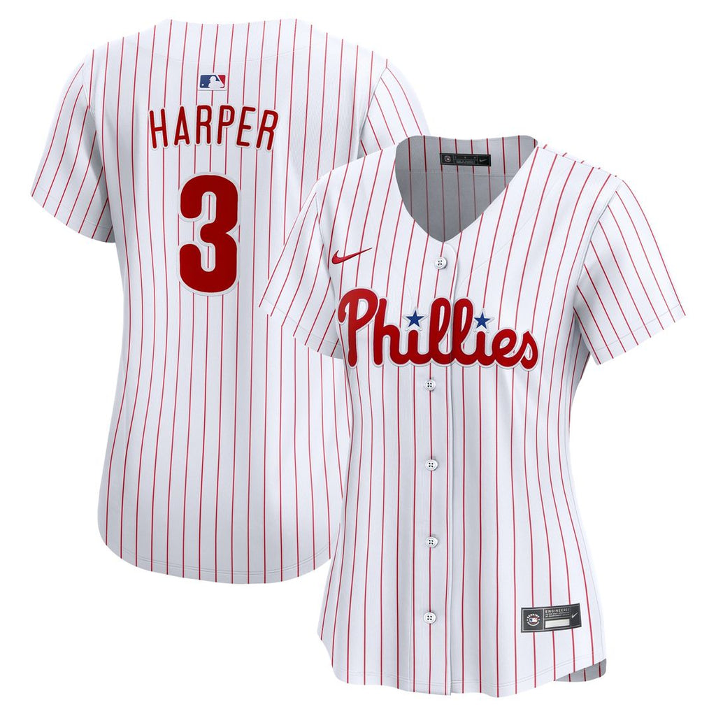 Philadelphia Phillies Bryce Harper Women's Home Limited Jersey - White