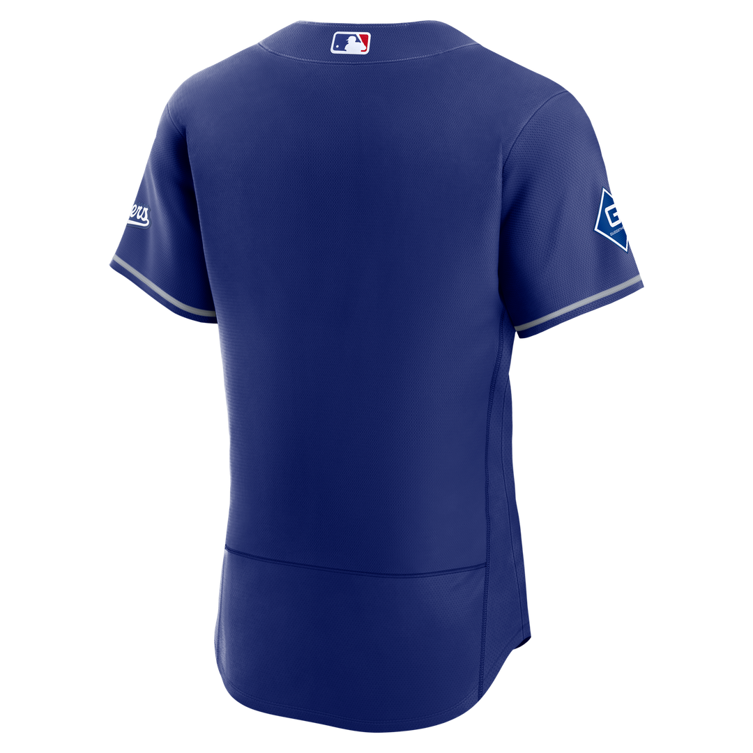 Los Angeles Dodgers Alternate Authentic Jersey with Sponsor Patch - Royal