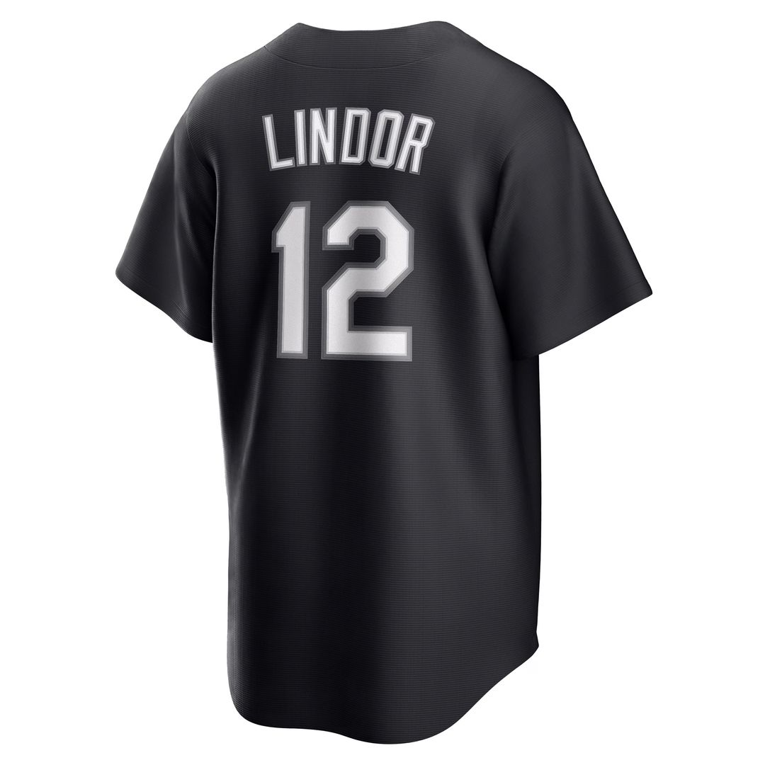 New York Mets Francisco Lindor Replica Jersey - Black