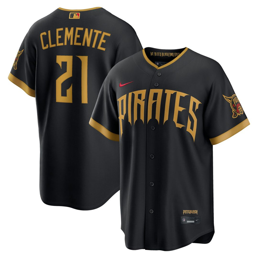 Pittsburgh Pirates Roberto Clemente 2026 City Connect Stadium Jersey - Black