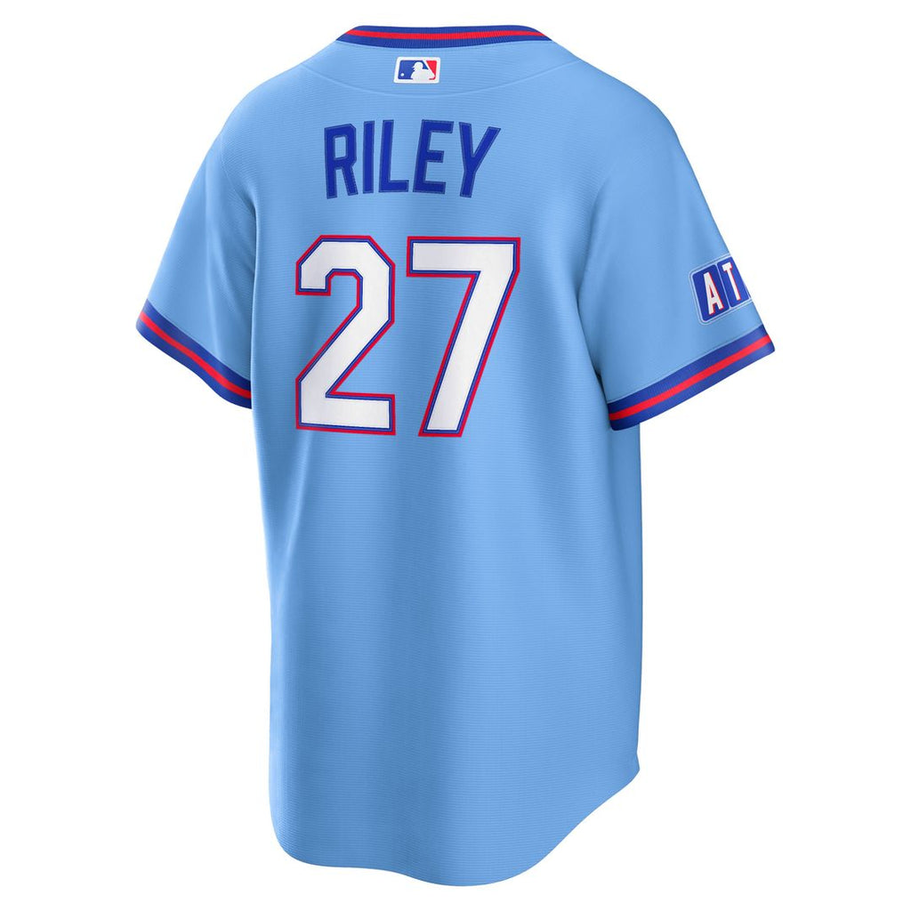 Atlanta Braves Austin Riley 2026 City Connect Stadium Jersey - Powder Blue