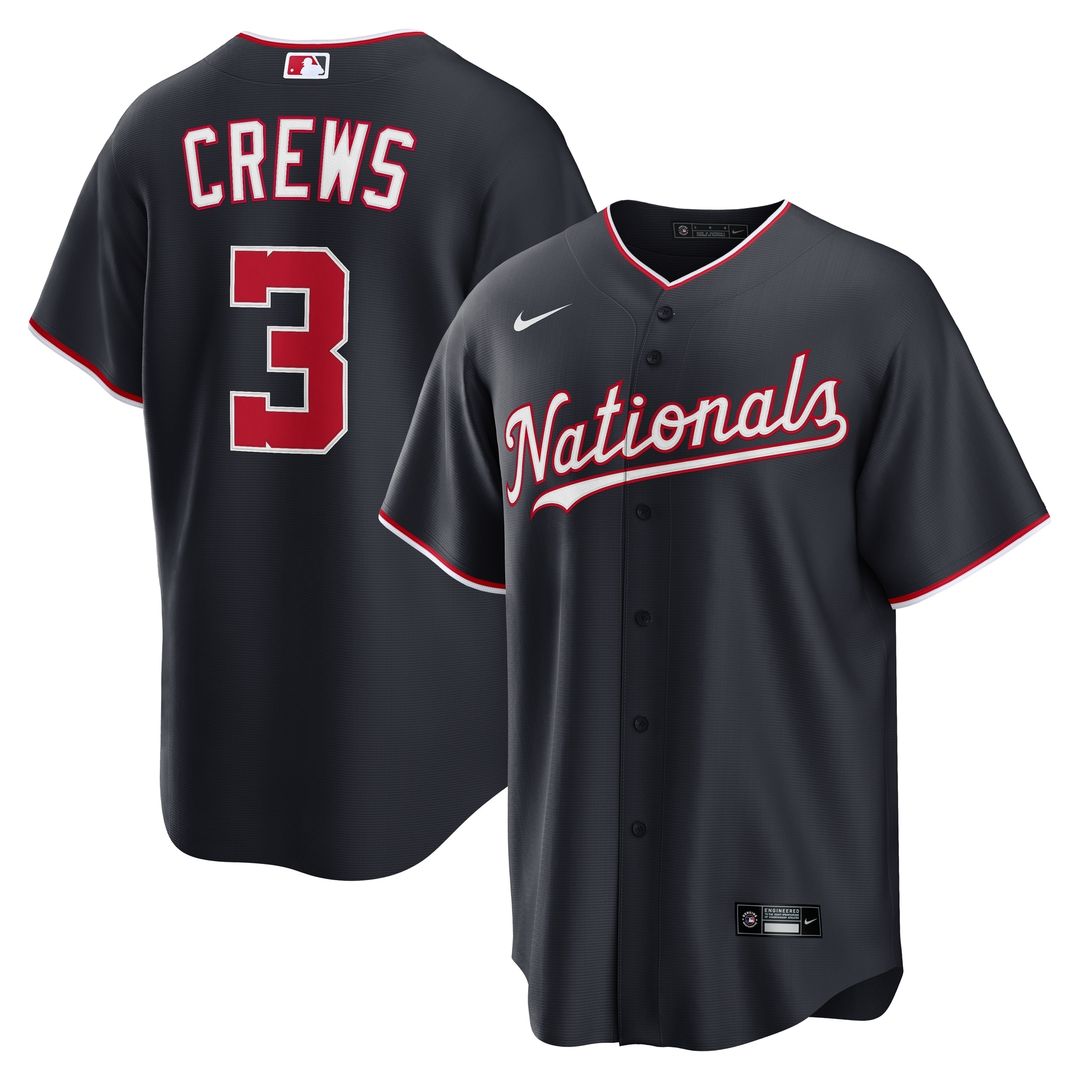 Washington Nationals Dylan Crews Home Replica Jersey - White