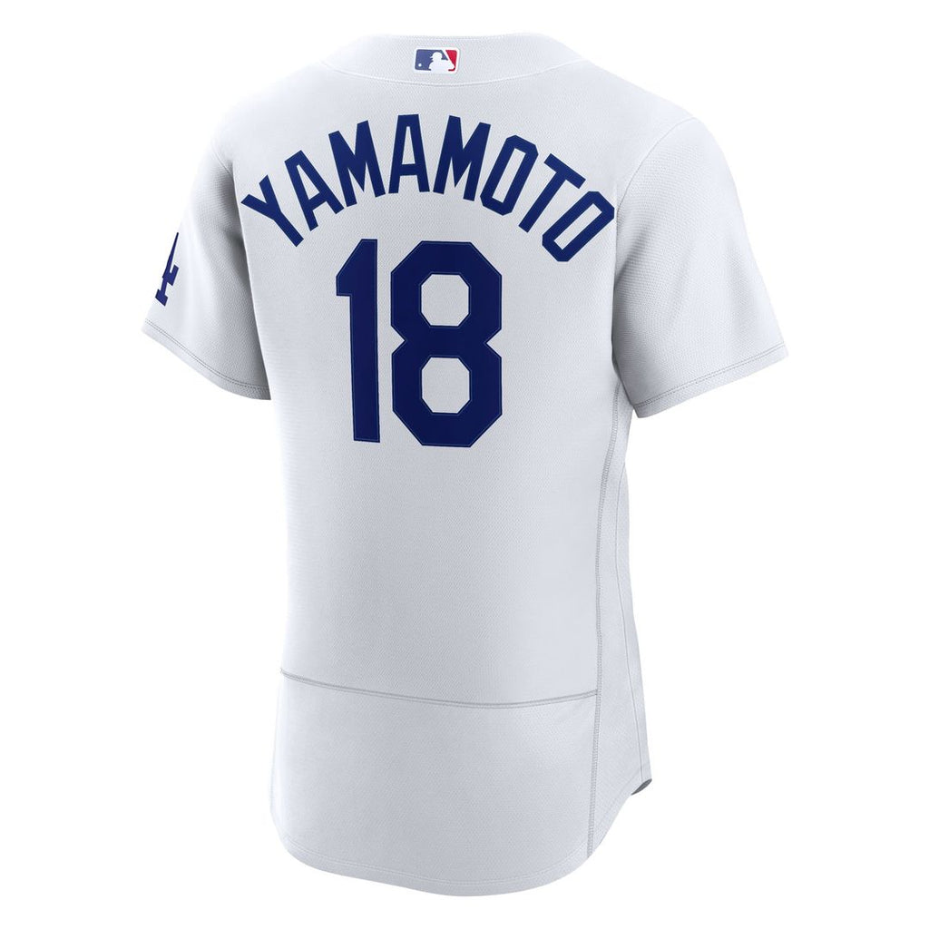 Los Angeles Dodgers Yoshinobu Yamamoto Home Authentic Jersey - White