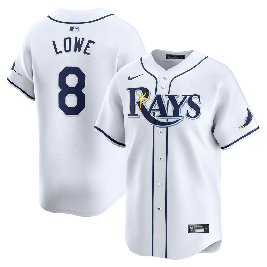 Tampa Bay Rays Brandon Lowe Home Limited Jersey - White