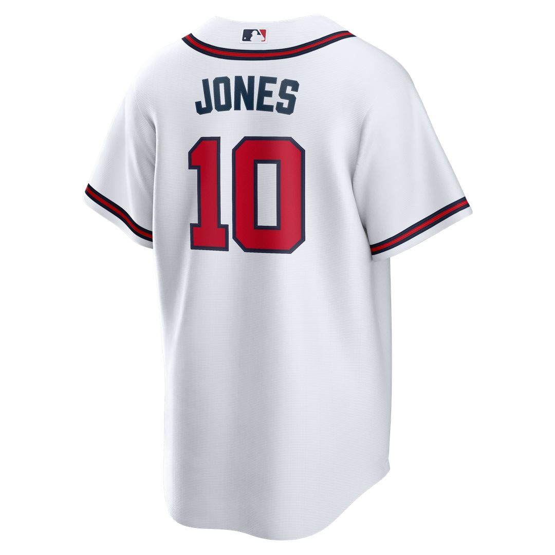 Atlanta Braves Chipper Jones Home Retired Replica Jersey - White