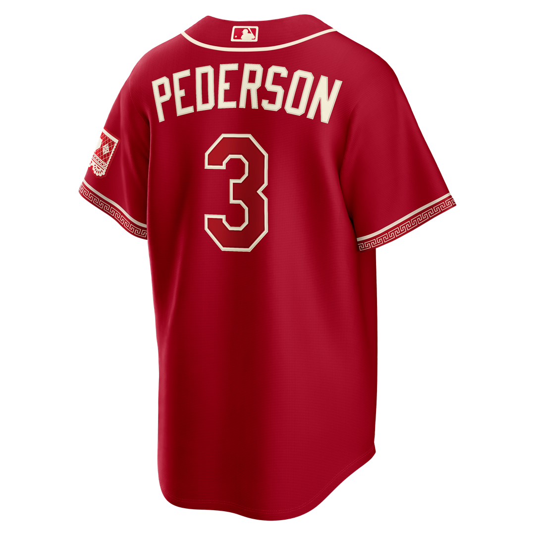 Texas Rangers Joc Pederson 2026 City Connect Stadium Jersey - Red