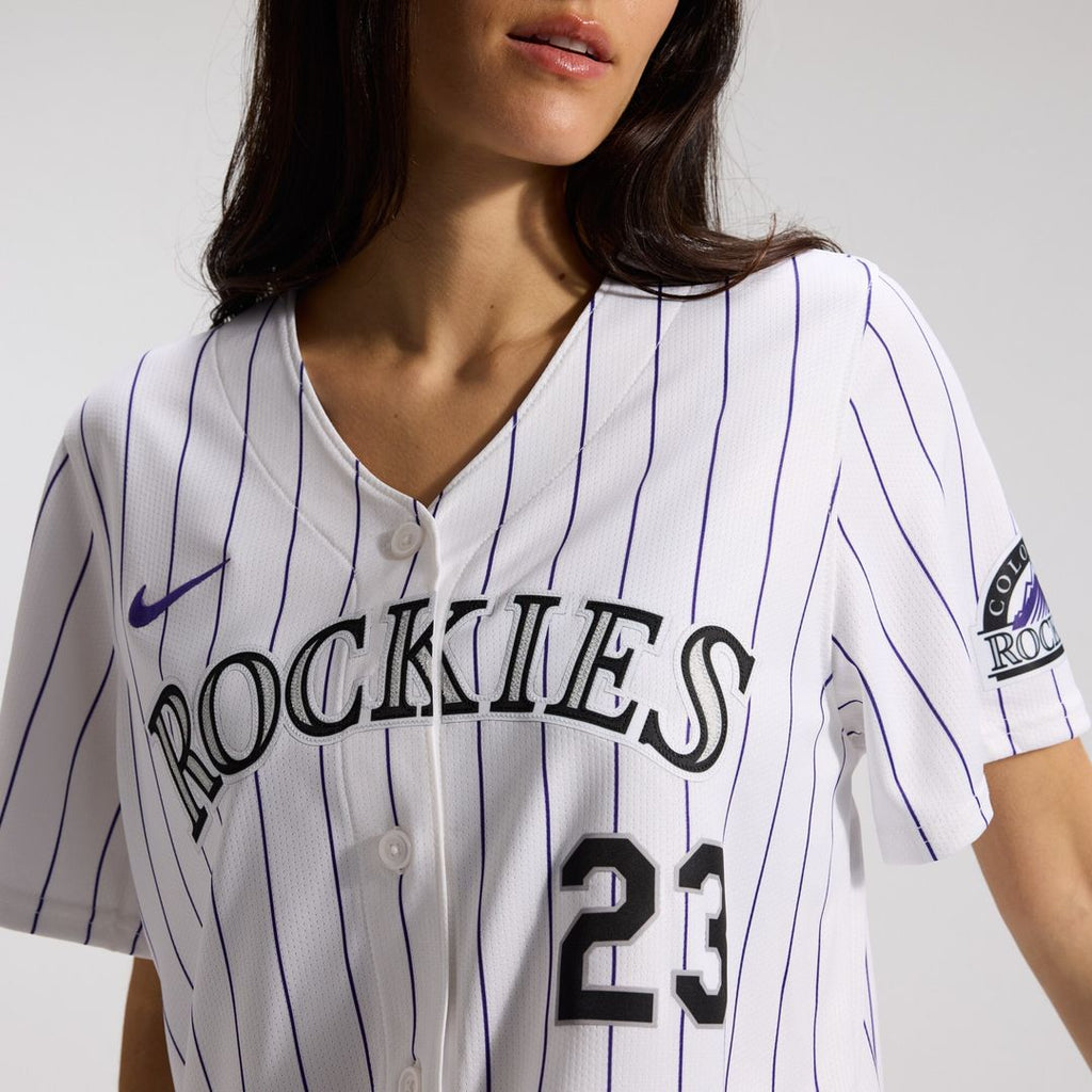 Colorado Rockies Kris Bryant Women's Home Limited Jersey - White