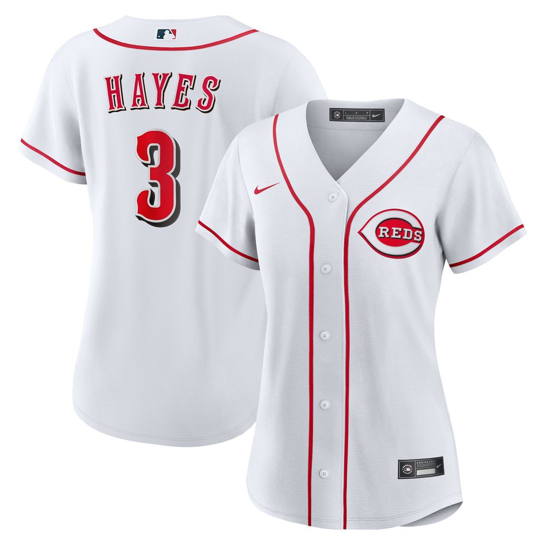 Cincinnati Reds Ke'Bryan Hayes Women's Home Replica Jersey - White