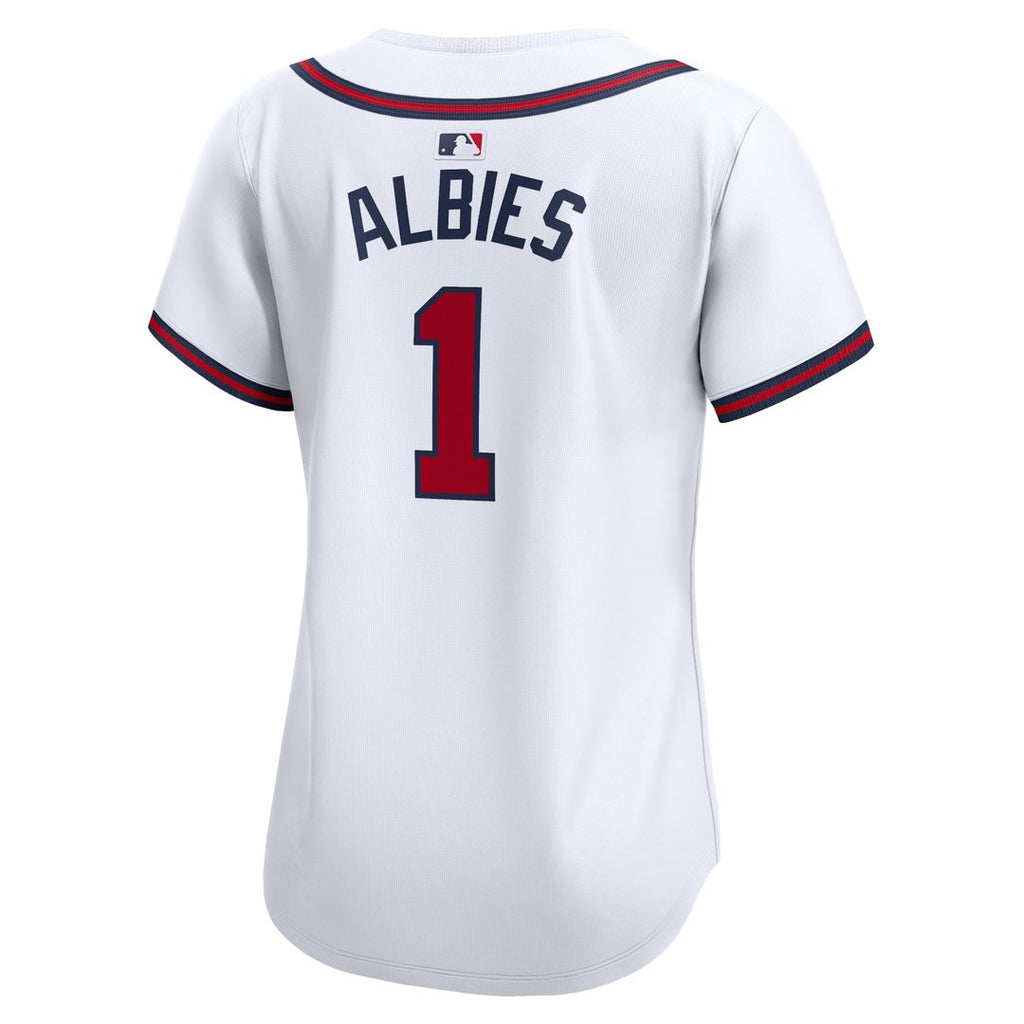 Atlanta Braves Ozzie Albies Women's Home Limited Jersey - White
