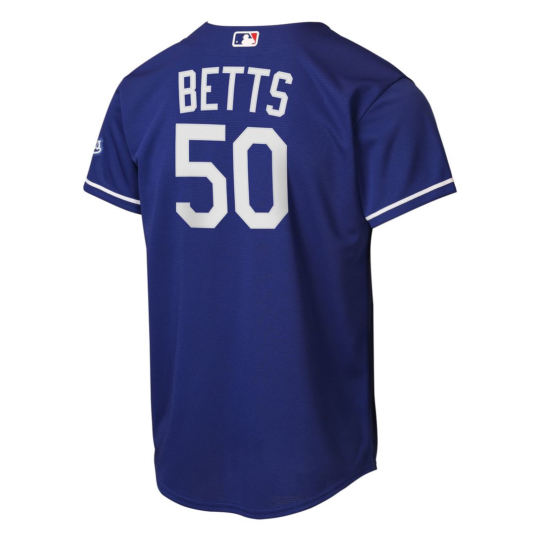 Los Angeles Dodgers Mookie Betts Youth Home Stadium Jersey - White