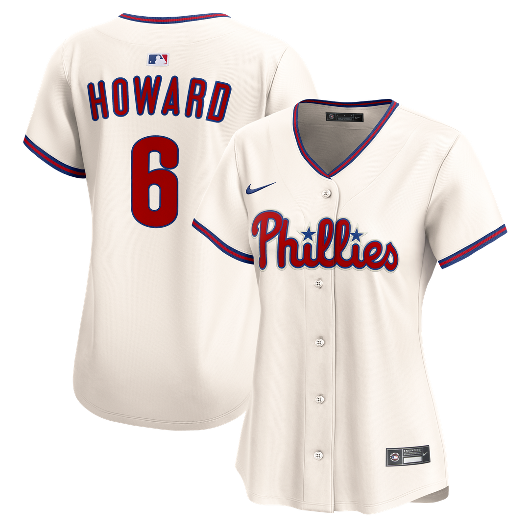 Philadelphia Phillies Ryan Howard Women's Alternate 2 Limited Jersey - Cream