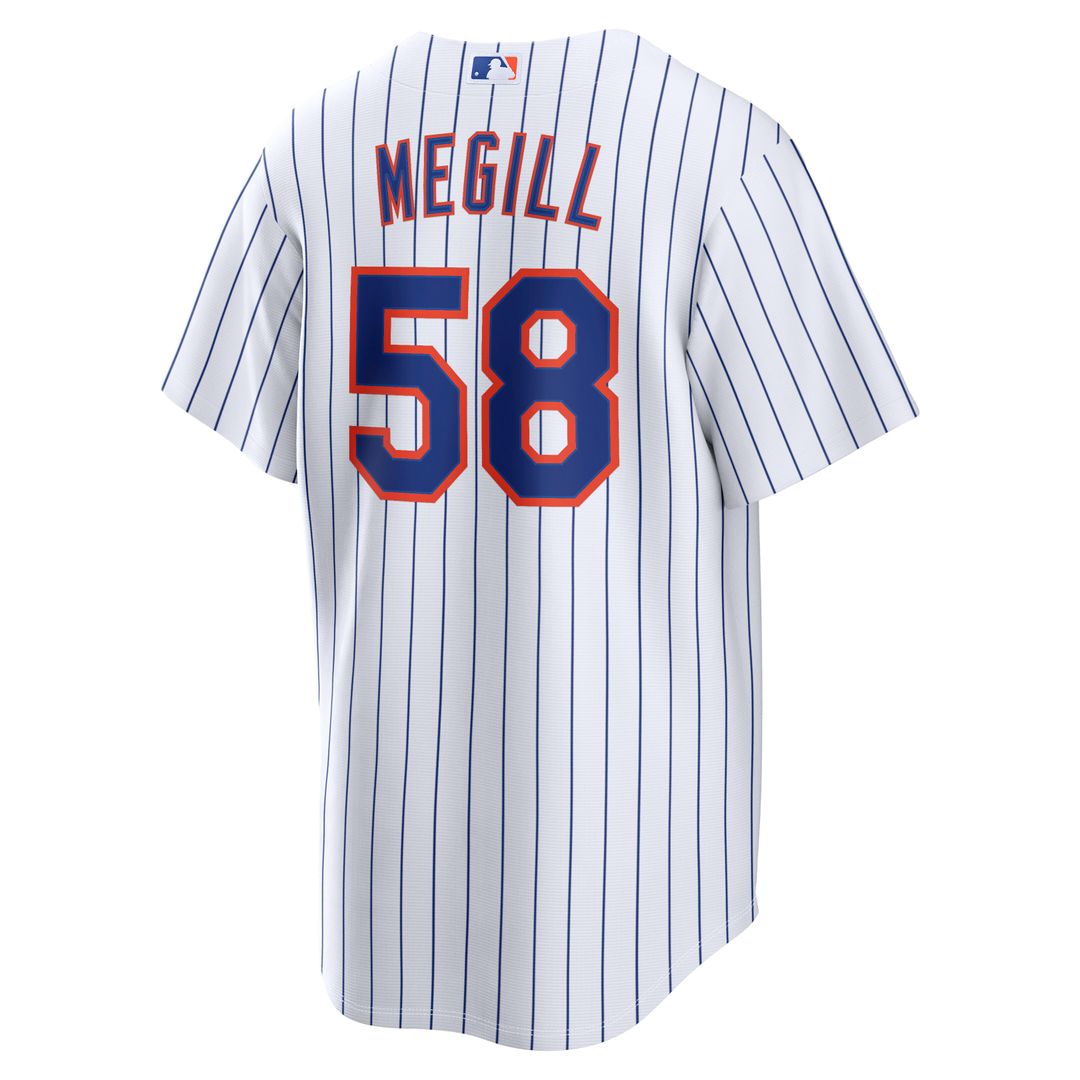 New York Mets Tylor Megill Home Replica Jersey - White