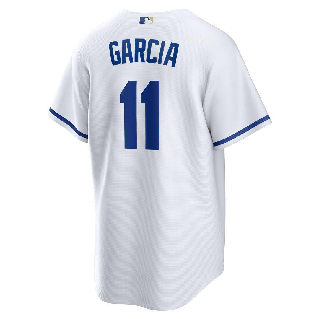 Kansas City Royals Maikel Garcia Home Replica Jersey - White
