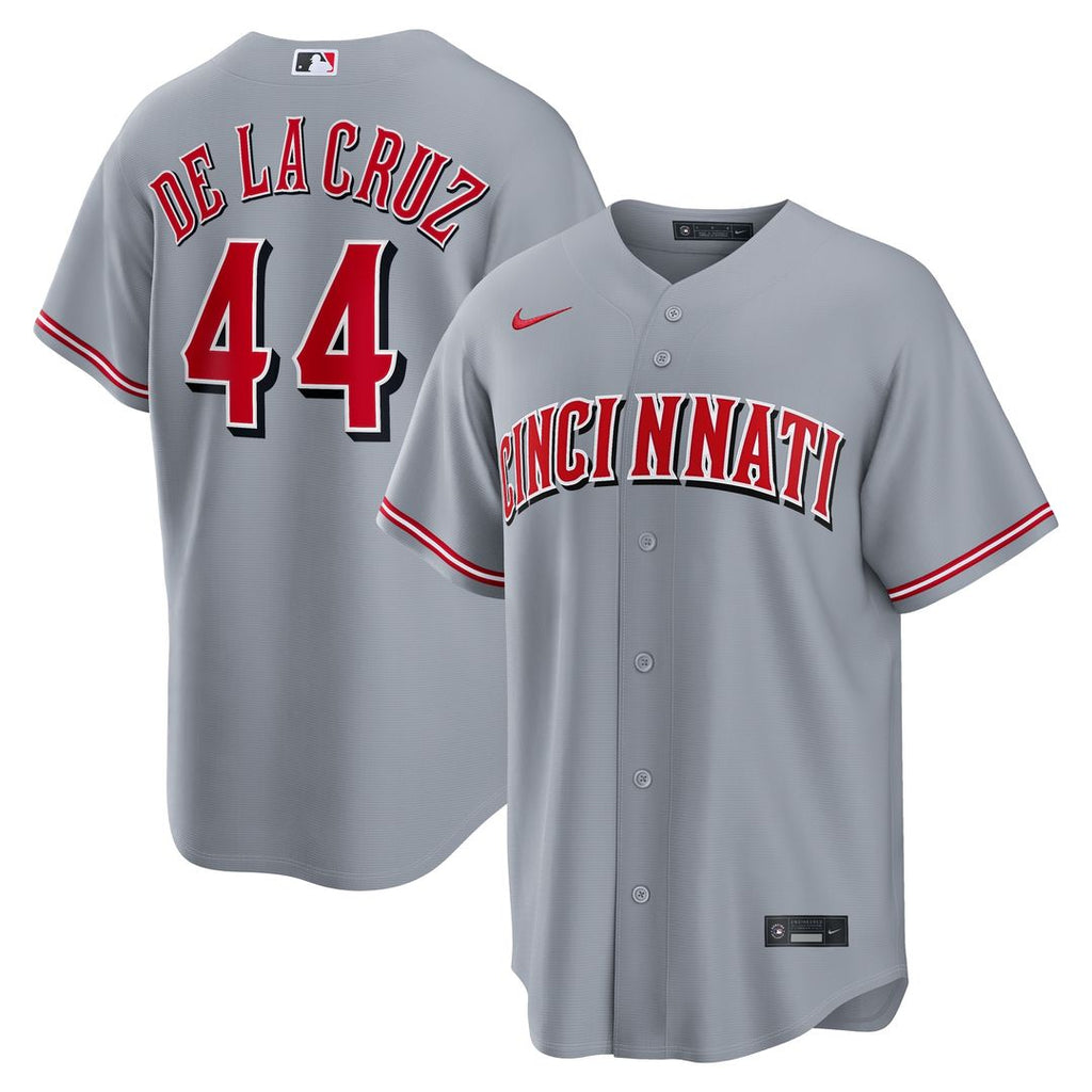 Cincinnati Reds Elly De La Cruz Road Replica Jersey - Gray