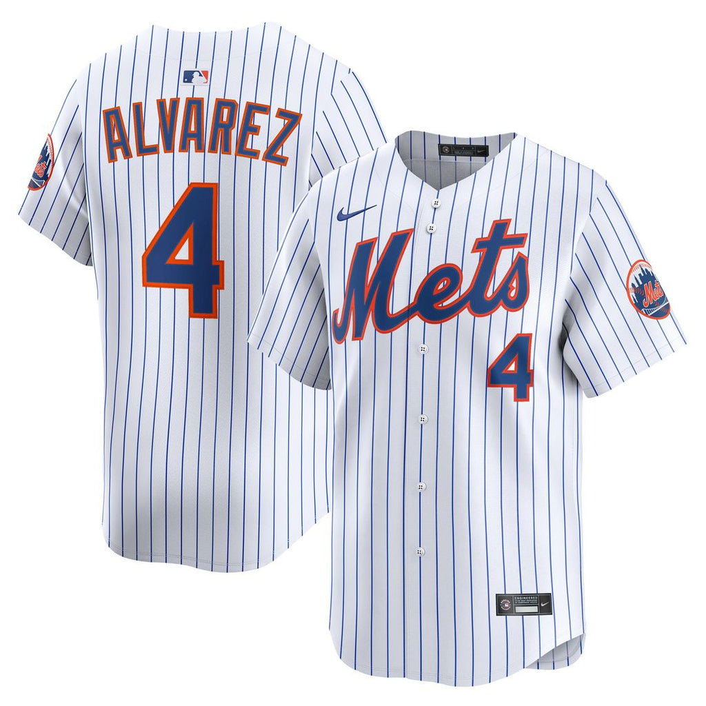 New York Mets Francisco Alvarez Home Limited Jersey - White