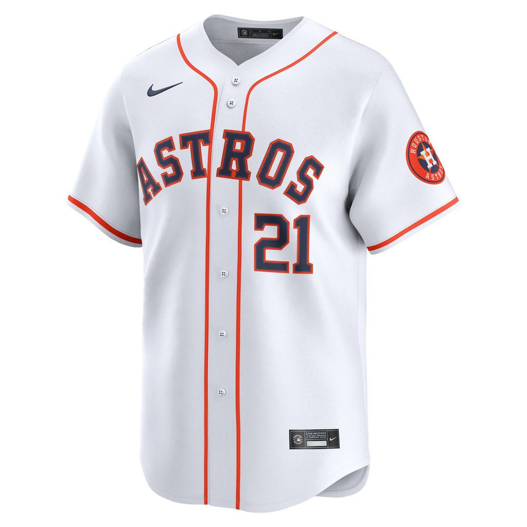 Houston Astros Yainer Diaz Home Limited Jersey - White