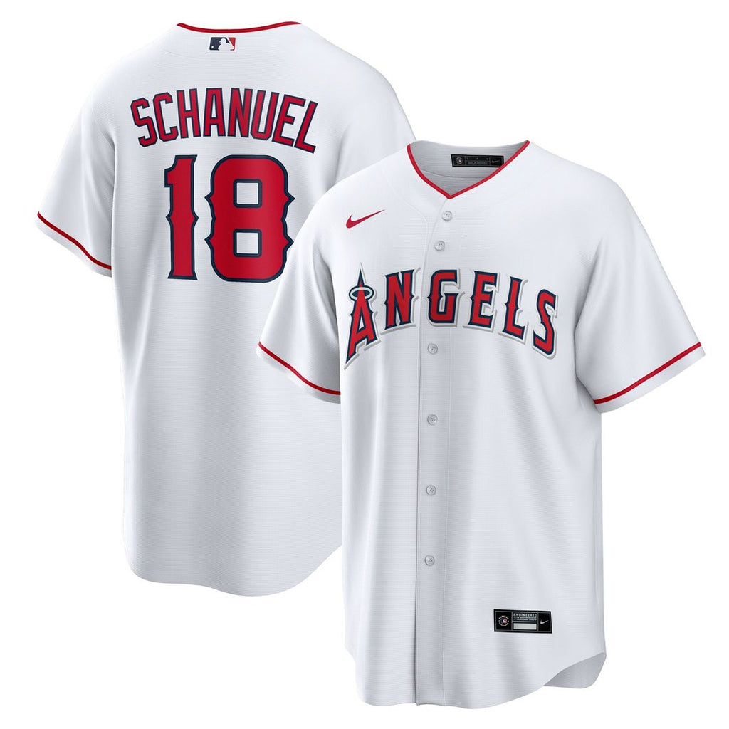 Los Angeles Angels Nolan Schanuel Home Replica Jersey - White