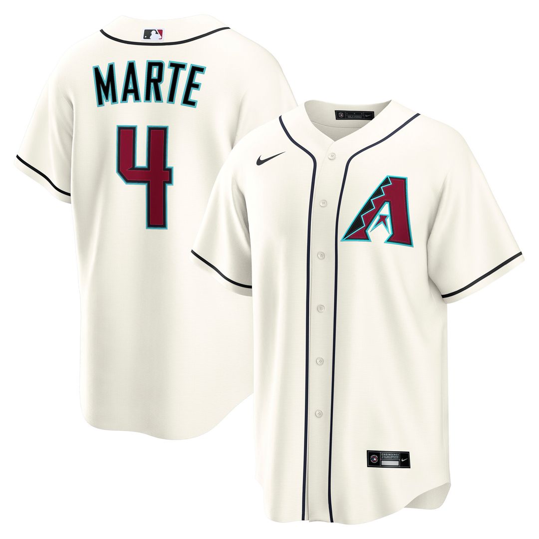 Arizona Diamondbacks Ketel Marte Home Replica Jersey - Cream