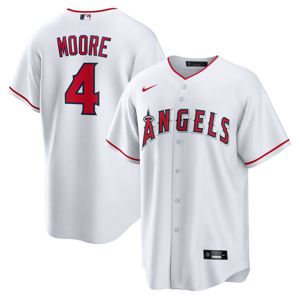 Los Angeles Angels Christian Moore Home Replica Jersey - White