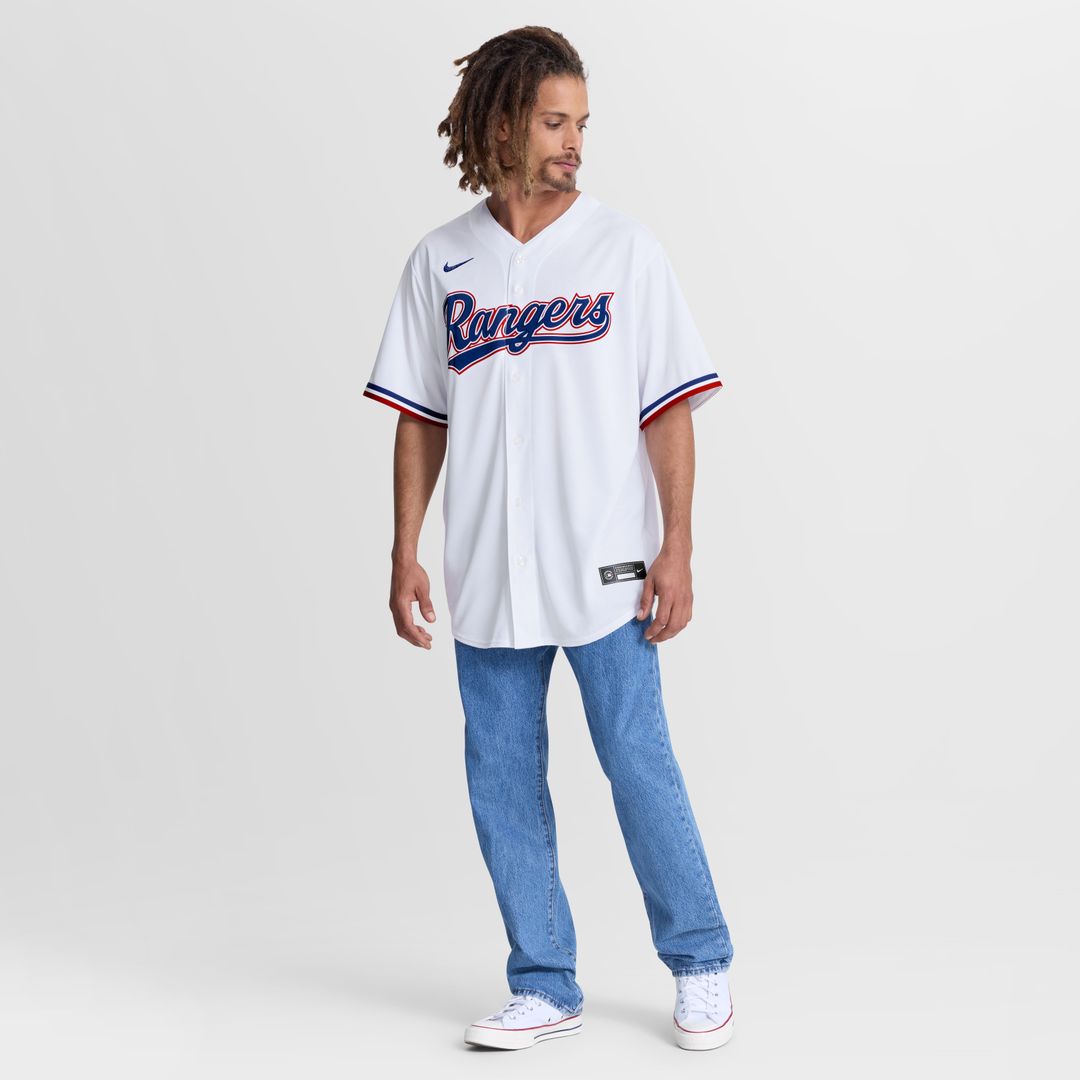 Texas Rangers Wyatt Langford Home Replica Jersey - White