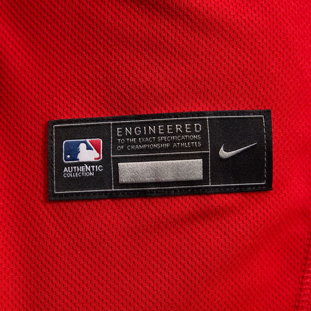 Cincinnati Reds Alternate Authentic Team Logo Jersey - Scarlet