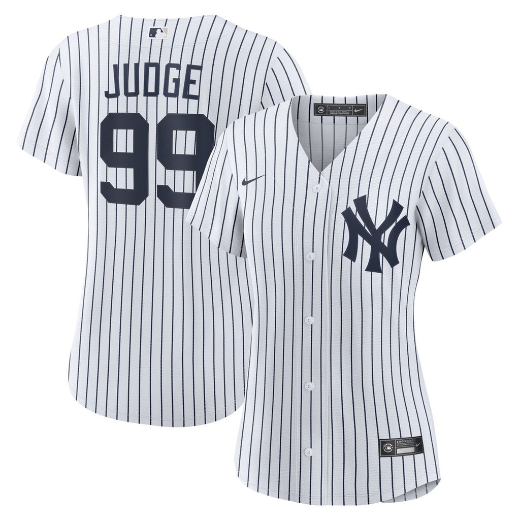 New York Yankees Aaron Judge Women's Home Replica Jersey - White