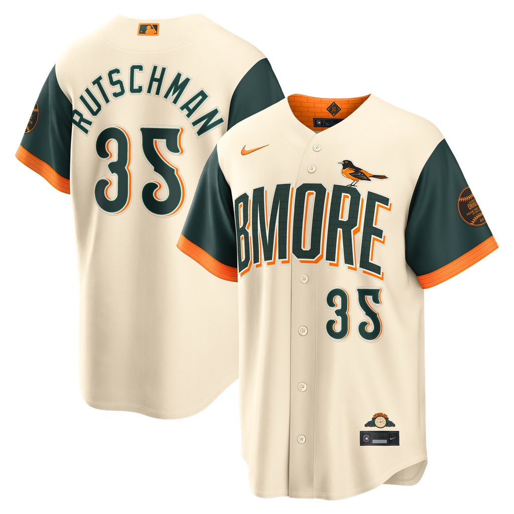 Baltimore Orioles Adley Rutschman 2026 City Connect Stadium Jersey - Cream